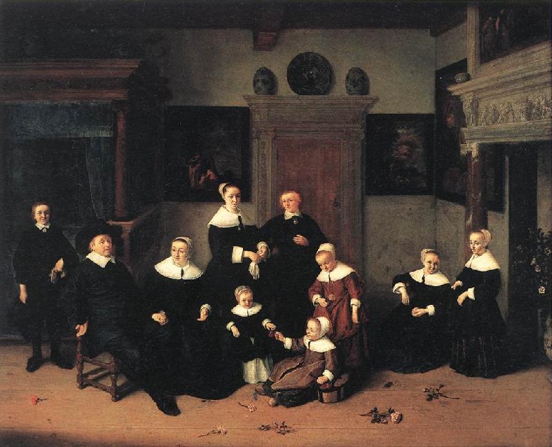 OSTADE, Adriaen Jansz. van Portrait of a Family jg oil painting image